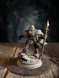 Crook, one of the Undead Dwarven Brothers, a rotted animated dwarf lackey, front view on a Grimmvale base.