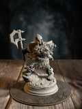 Hook, one of the Undead Dwarven Brothers, a rotted animated dwarf lackey, front view on a Grimmvale base.