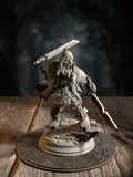 Mook, one of the Undead Dwarven Brothers, a rotted animated dwarf lackey, front view on a Grimmvale base.