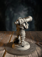 Rook rear view showing artificer gadgetry and cannon rig detail.