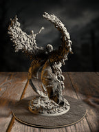 The Blight’s Chosen rear view showing corrupted angelic silhouette and fused flesh detail.