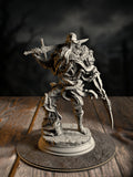 The Blight’s Warriors, Blighted Knight 3, a Dragonblight-corrupted soldier fused with flesh and armor, front view.