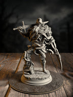 The Blight’s Warriors, Blighted Knight 3, a Dragonblight-corrupted soldier fused with flesh and armor, front view.