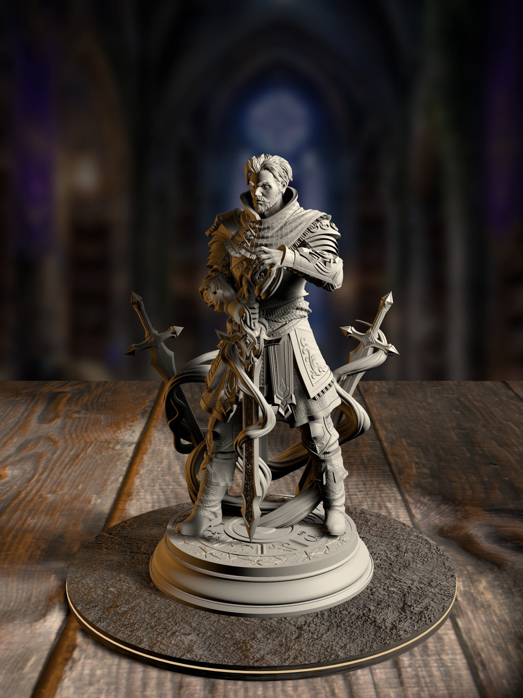 Felix Droste - Graduate Battlemage miniature, front view