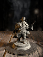 Torgrik “Tall Hat” - Dwarven Gunslinging Gangster miniature, front view