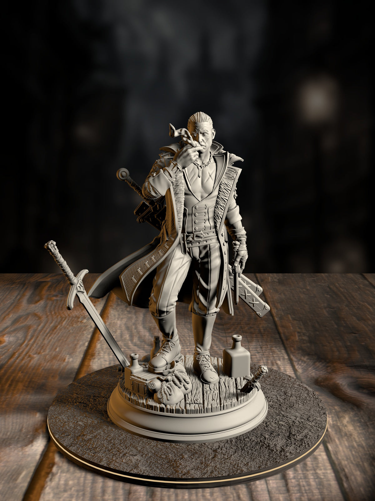 Vincent Nightingale - Boss of the Underkeepers miniature, front view