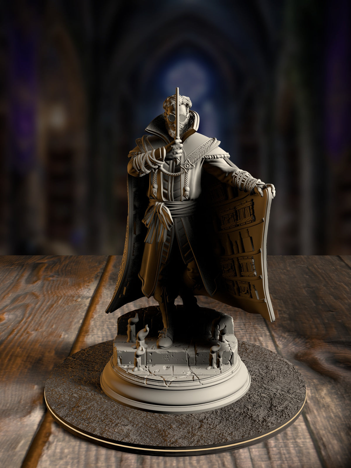 Luther Fleck - Professor of Alchemy miniature, front view