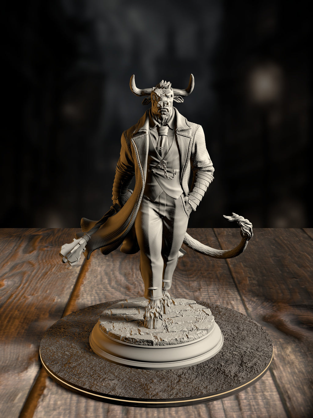 Marchese di Houf - Boss of Nova-Rossa miniature, front view