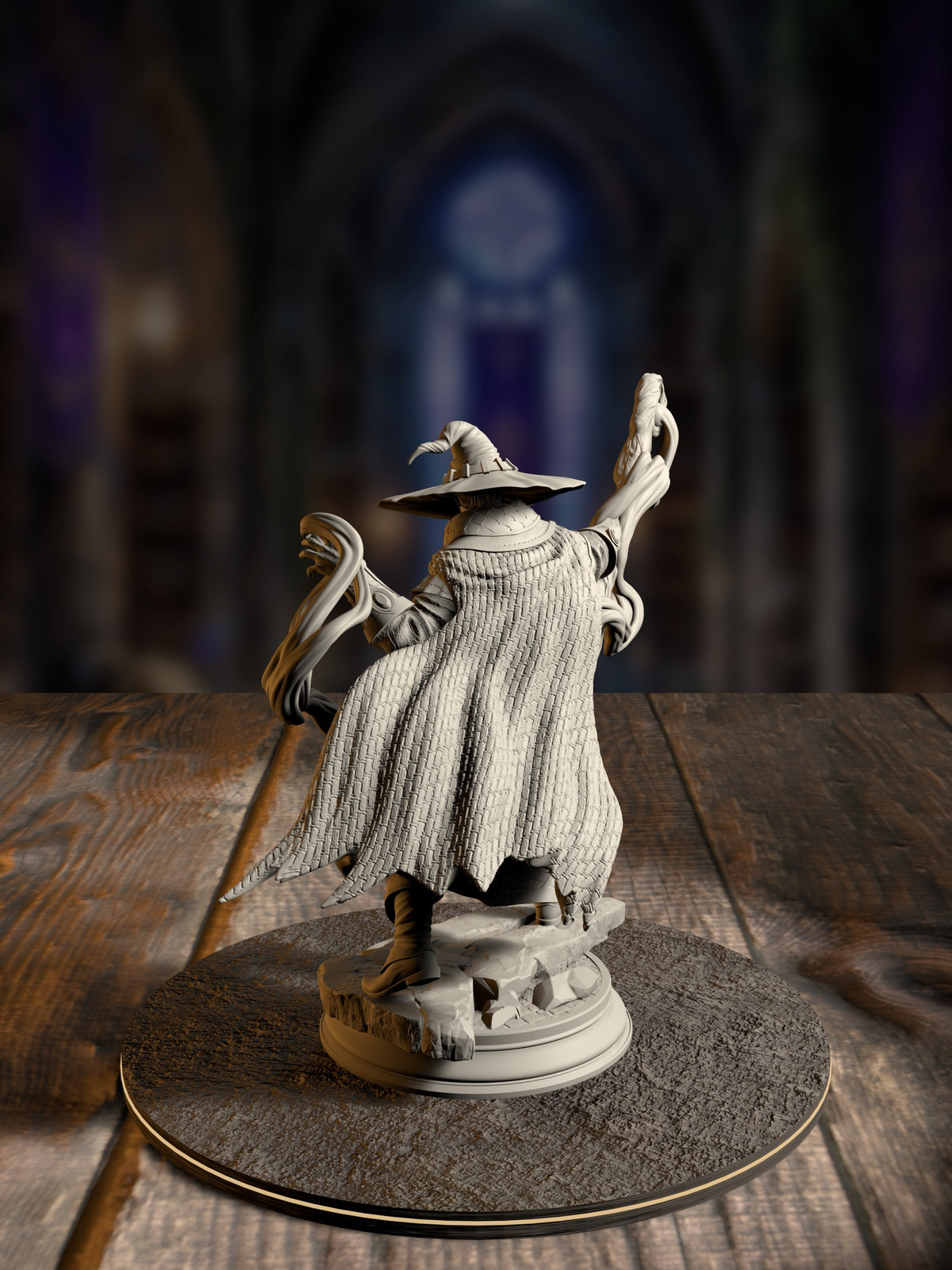 Big Hat Harrison - Professor of the Unknown miniature, rear view