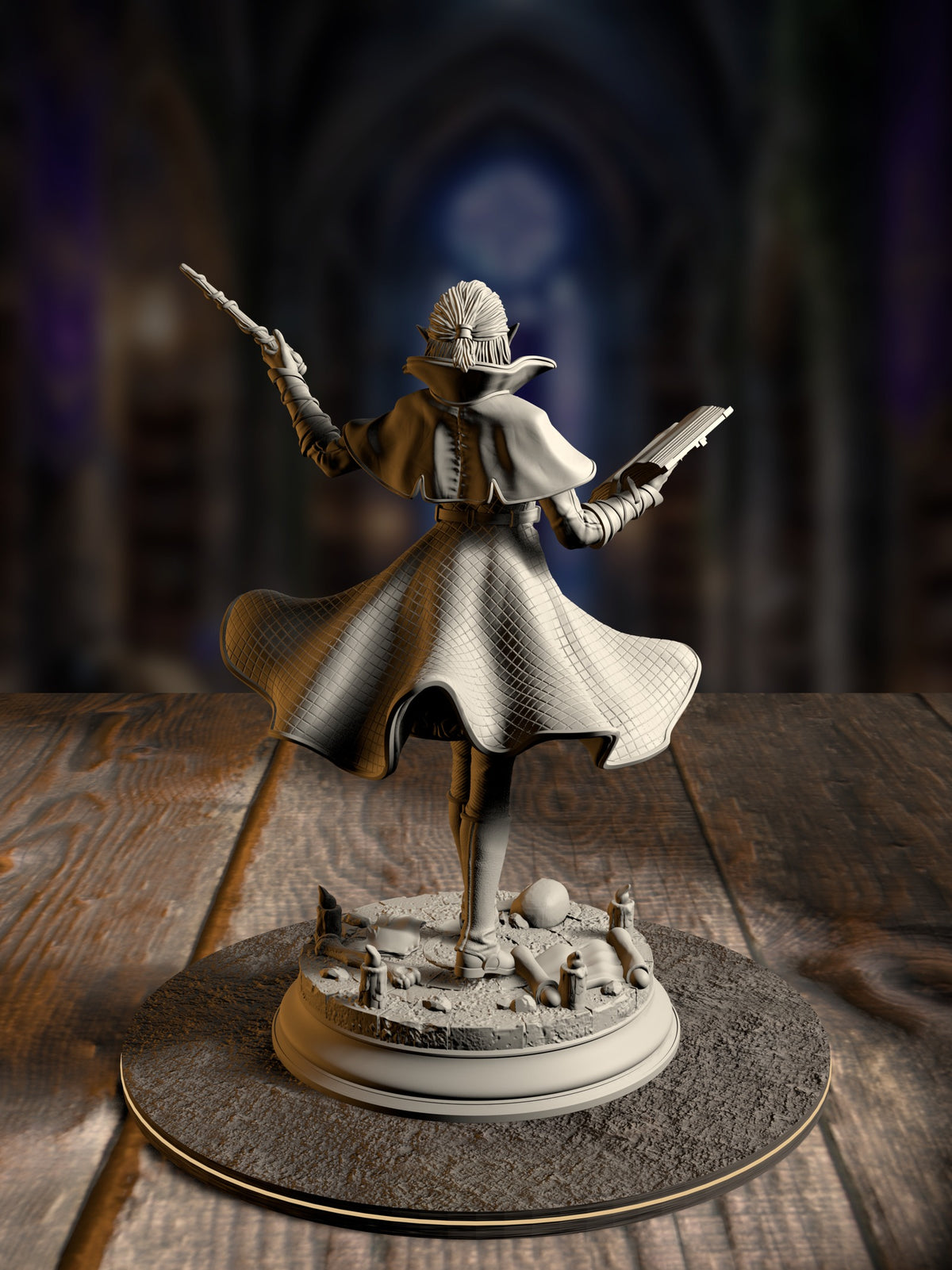 Margaux Delecour - Headmistress miniature, rear view