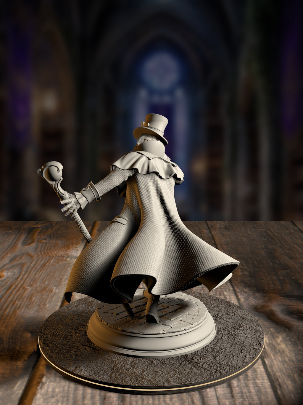 Cobalt Fairfax - Professor of Transmutation miniature, rear view
