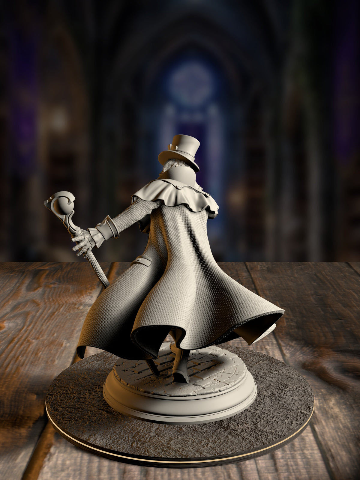 Cobalt Fairfax - Professor of Transmutation miniature, rear view