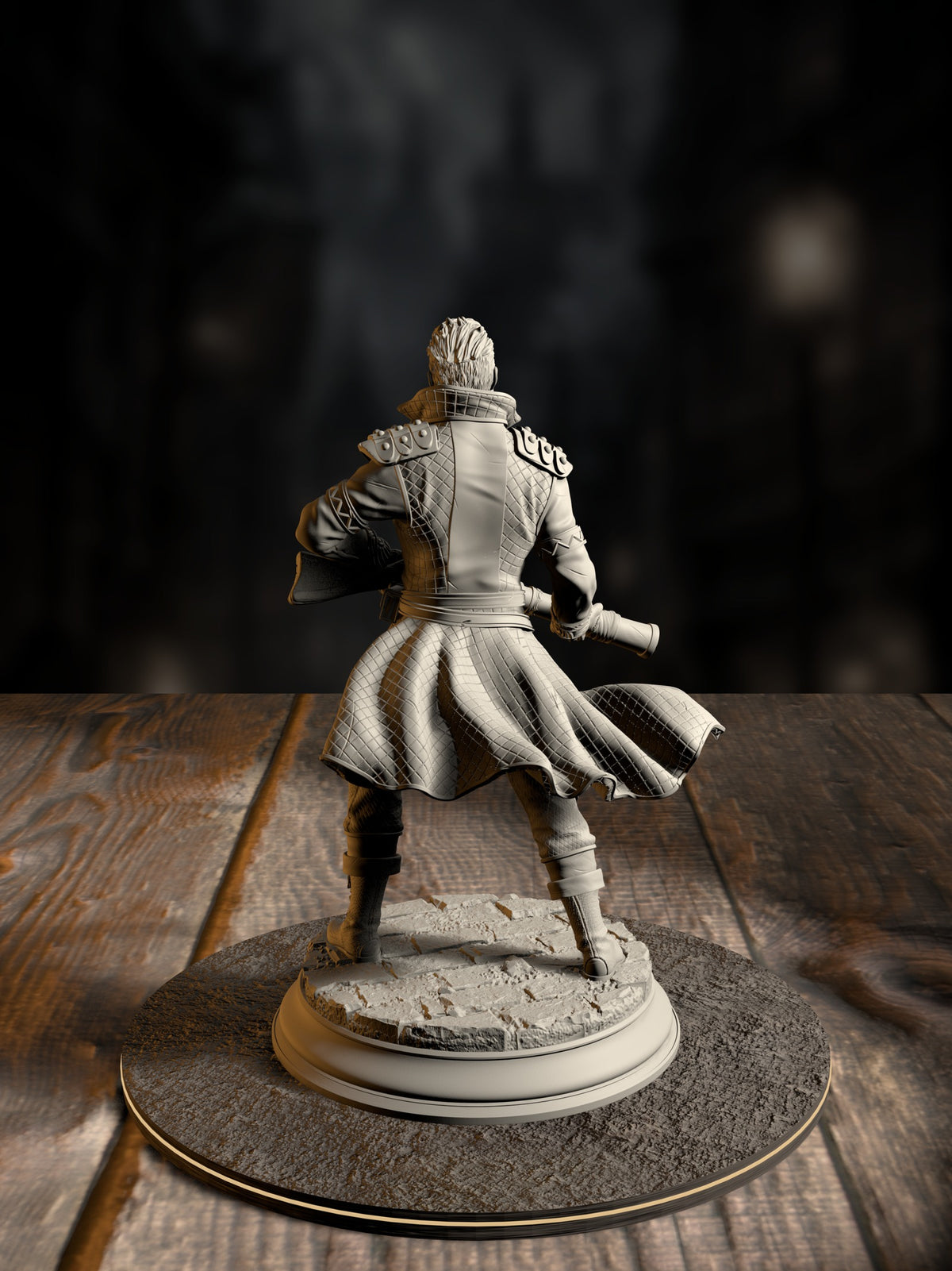 Soldiers of the Underkeepers - Mafia Brigands 3 miniature, rear view