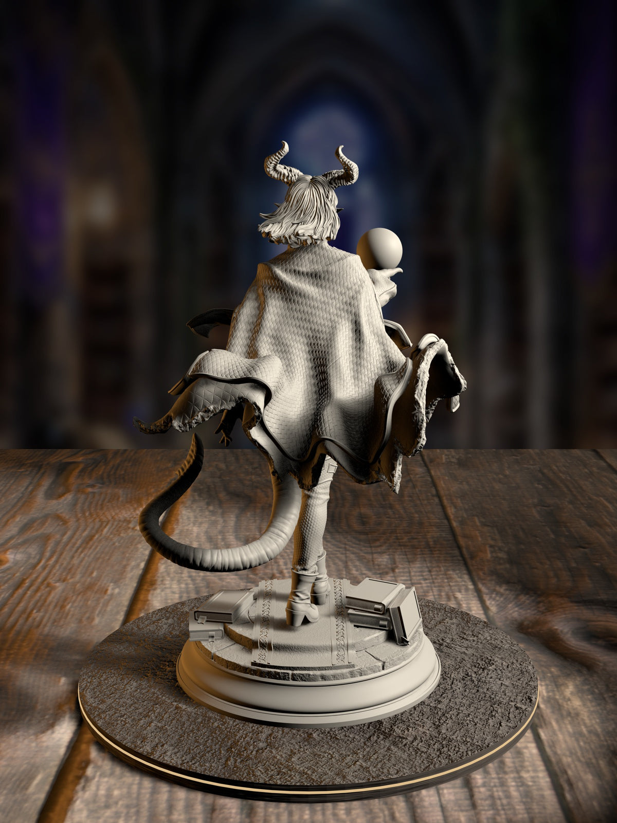 Ivy Dupré - Student of Enchantment miniature, rear view