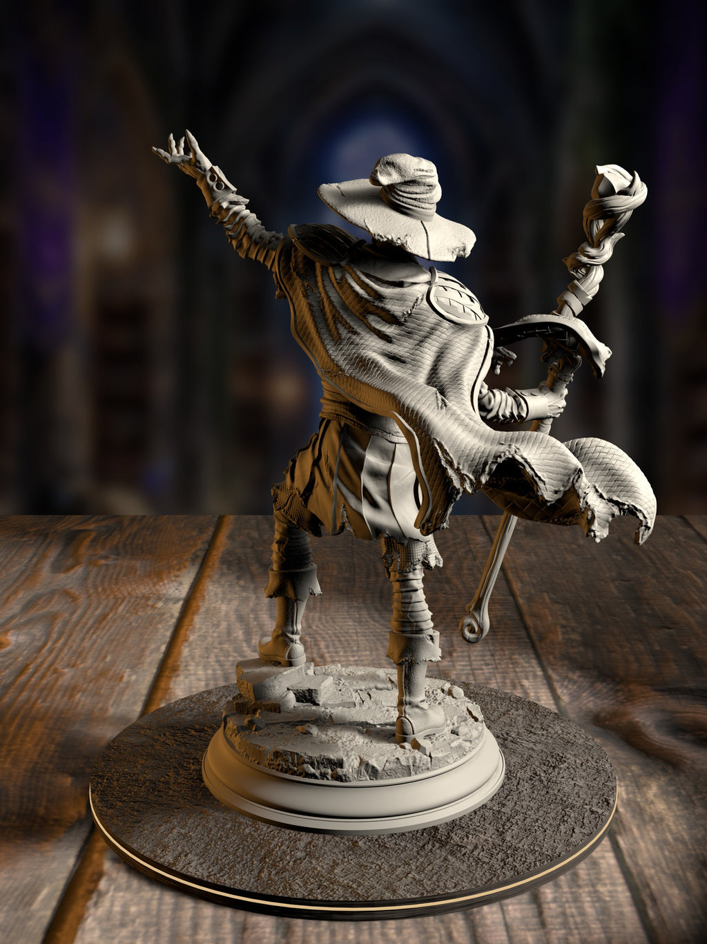 The Progressed - Dragonblight Stricken Students 2 miniature, rear view