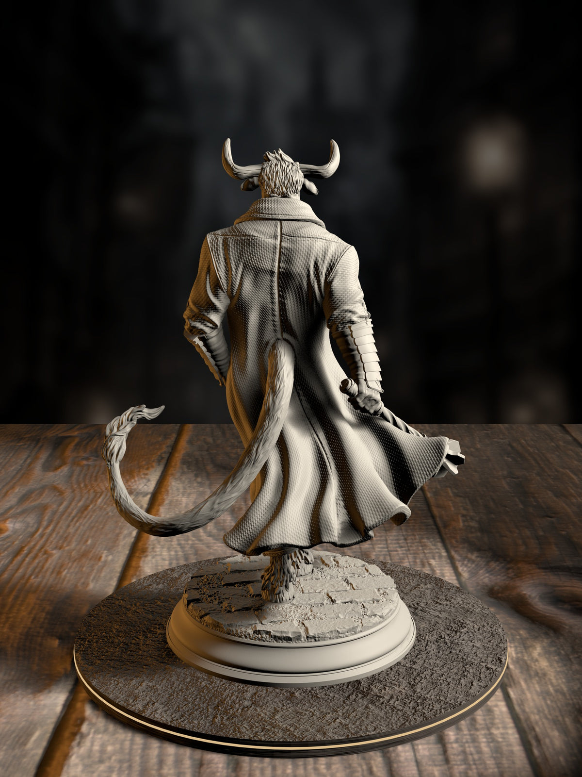 Marchese di Houf - Boss of Nova-Rossa miniature, rear view