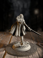 Angela “Cat-Eyes” Hardvin - Rogue Duelist miniature, rear view