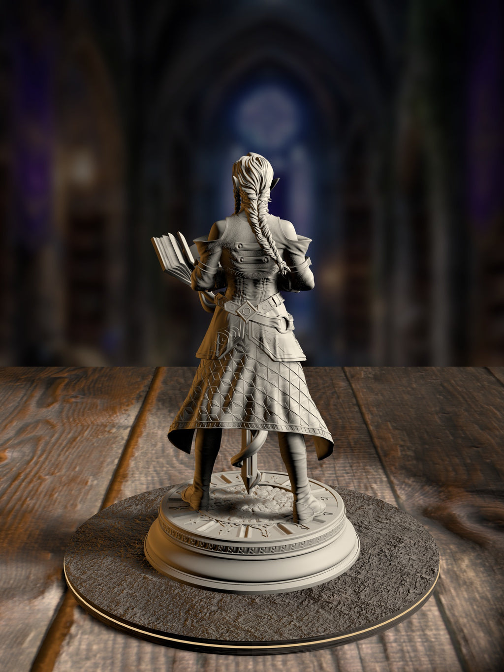 Proctor Synthelia - Sentinel of the University miniature, rear view