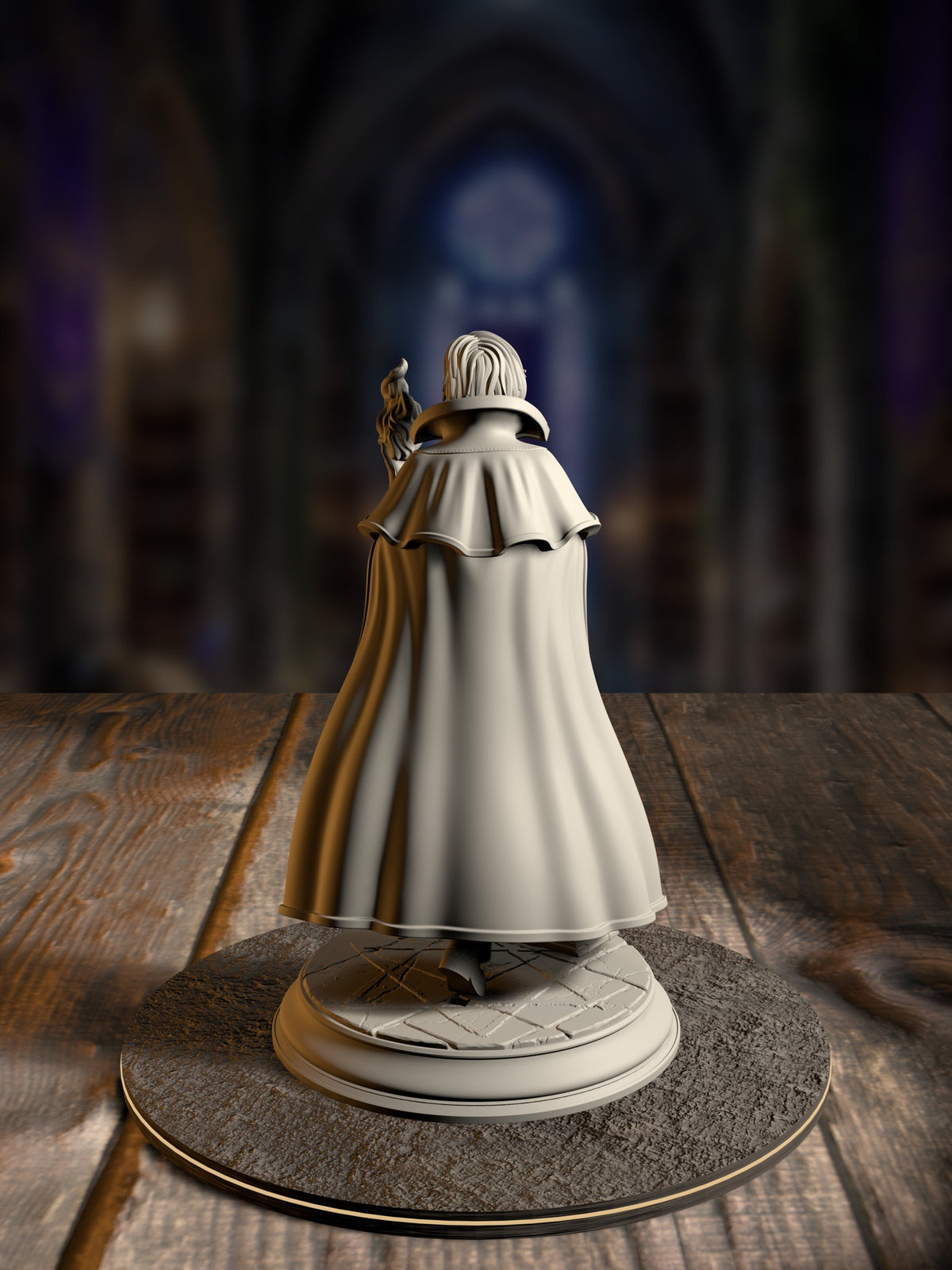 Lune de la Rue - Student of the Magical Arts miniature, rear view