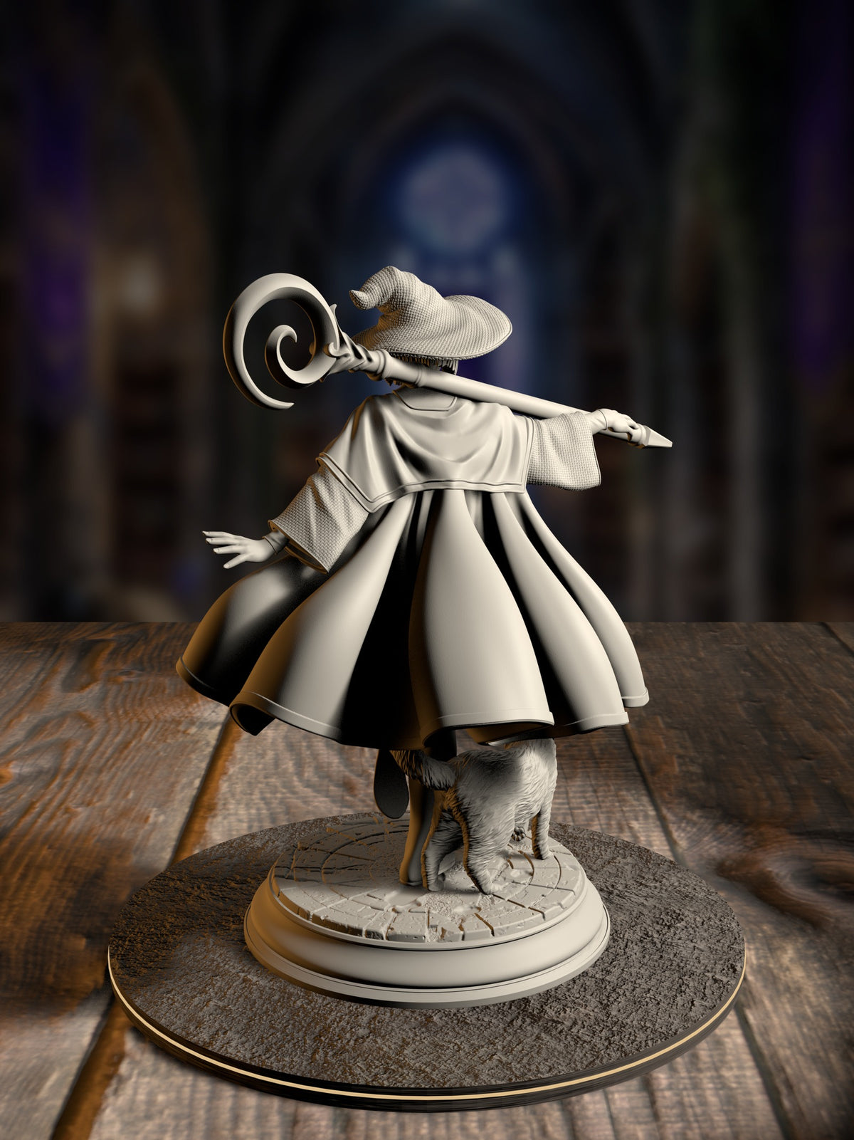 Lady Elara - Head of Studies miniature, rear view