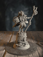 360-degree turntable of Baba Yaga, Ancient Witch, showcasing full sculpt detail from every angle.