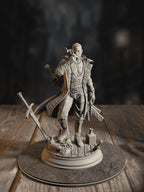 360-degree turnaround view of the Vincent Nightingale - Boss of the Underkeepers miniature