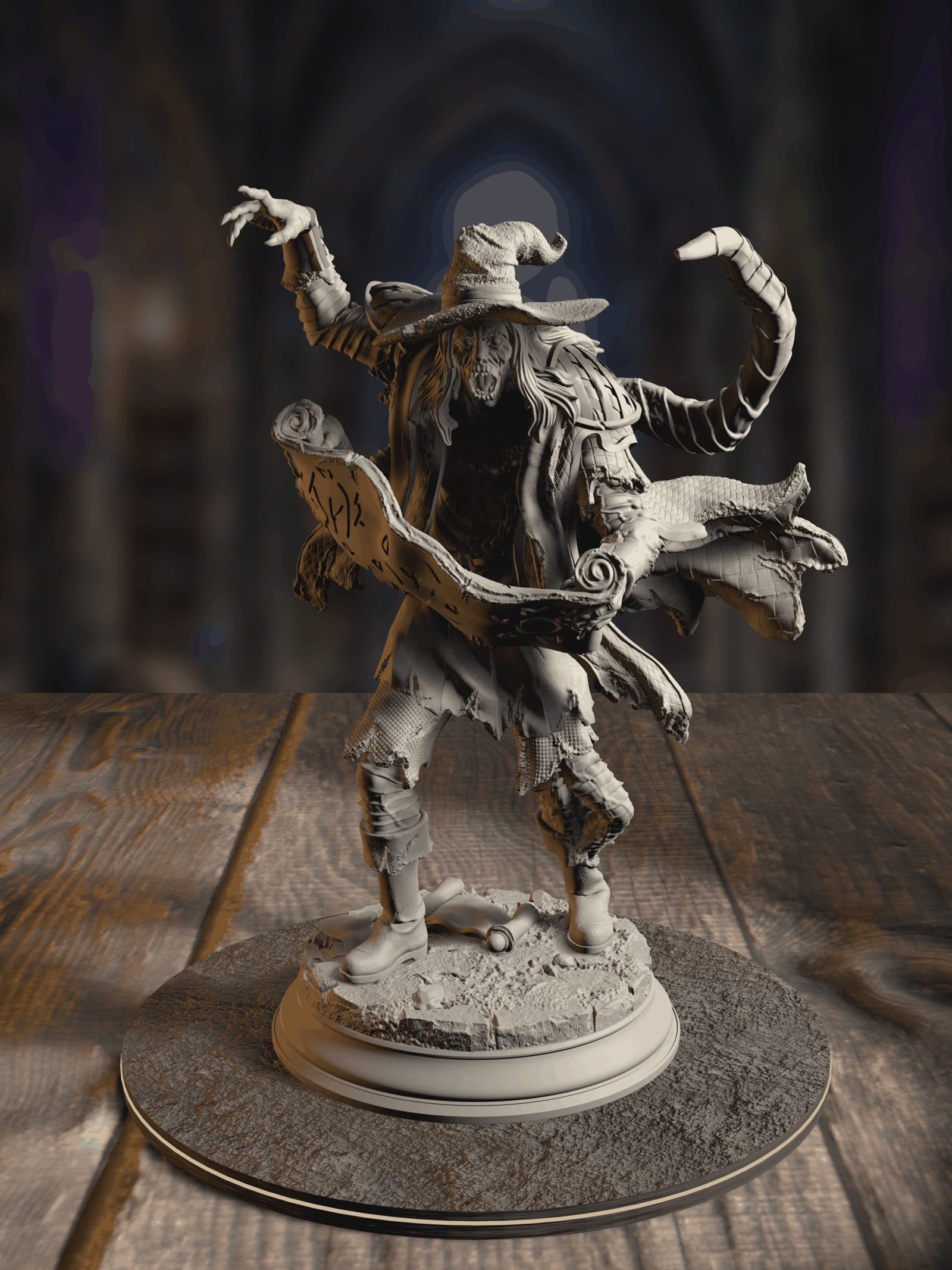 360-degree turnaround view of the The Progressed - Dragonblight Stricken Students 1 miniature