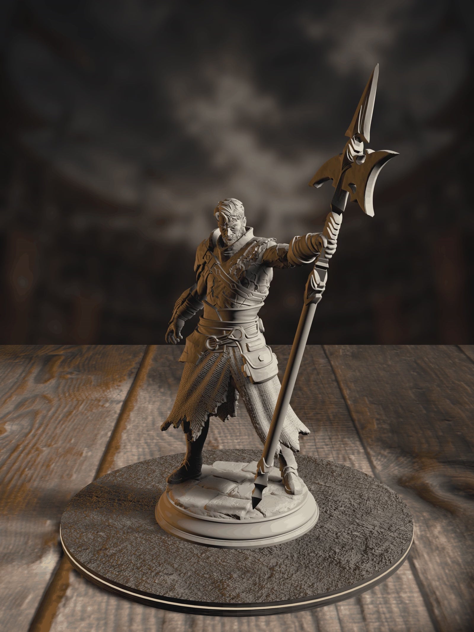 360-degree turnaround view of the Andrek Strongarm hexhunter gladiator miniature