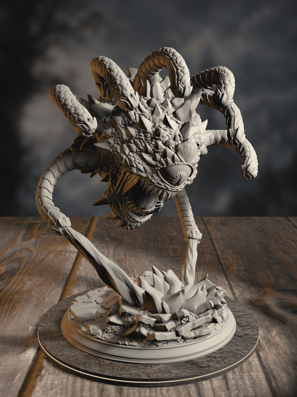 360-degree turntable of Beauty, Aberrant Observer, showcasing full sculpt detail from every angle.