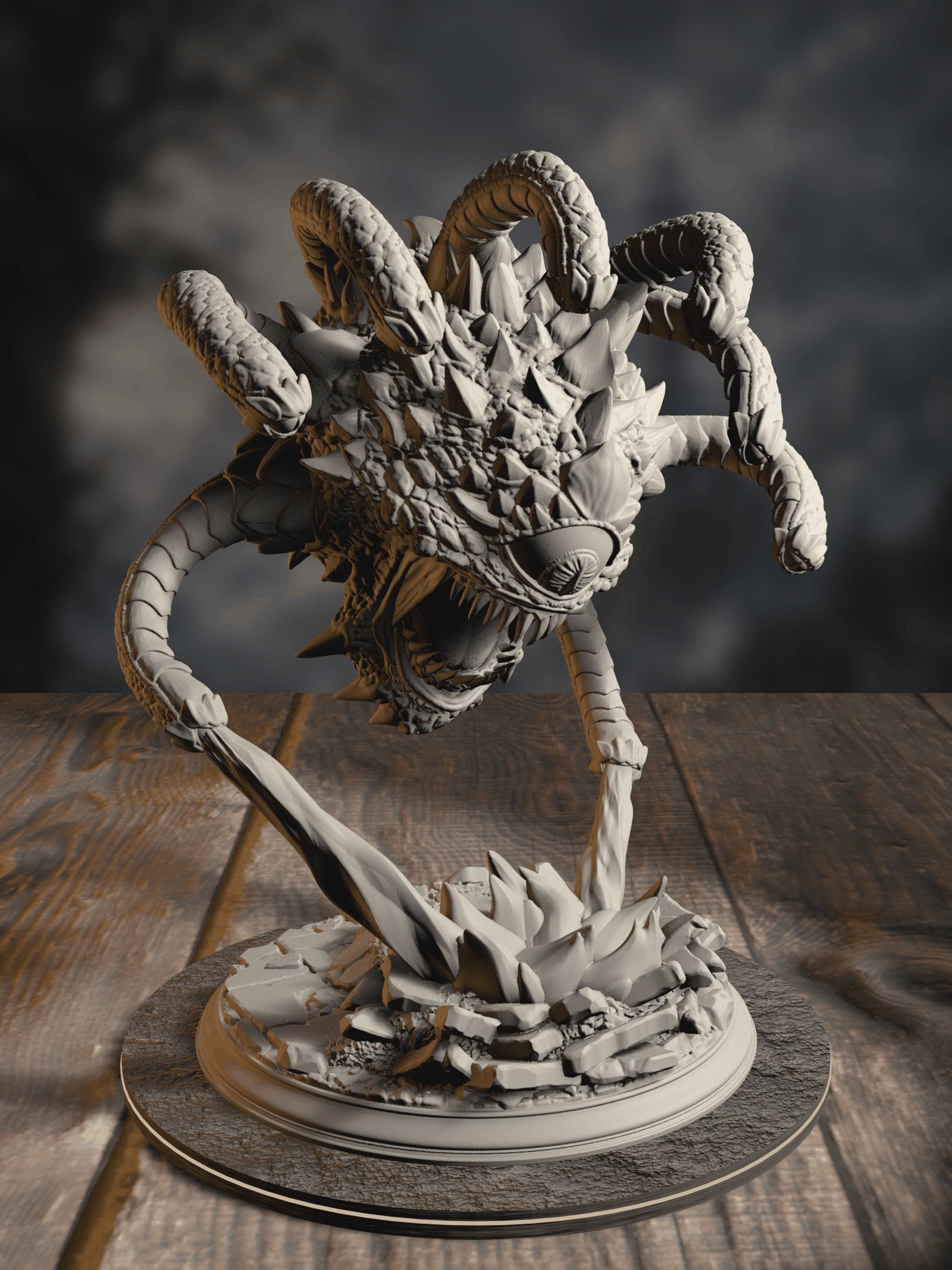360-degree turntable of Beauty, Aberrant Observer, showcasing full sculpt detail from every angle.