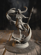 360-degree turnaround view of the Sergeant Molly Cliffburn - Half-Elf Arcane Constable miniature