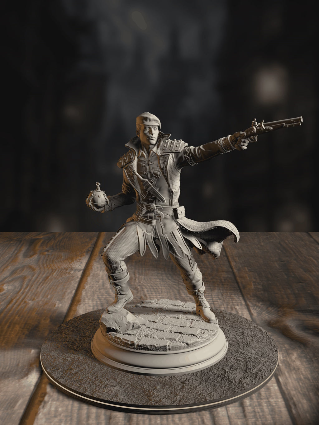 360-degree turnaround view of the Soldiers of the Underkeepers - Mafia Brigands 1 miniature
