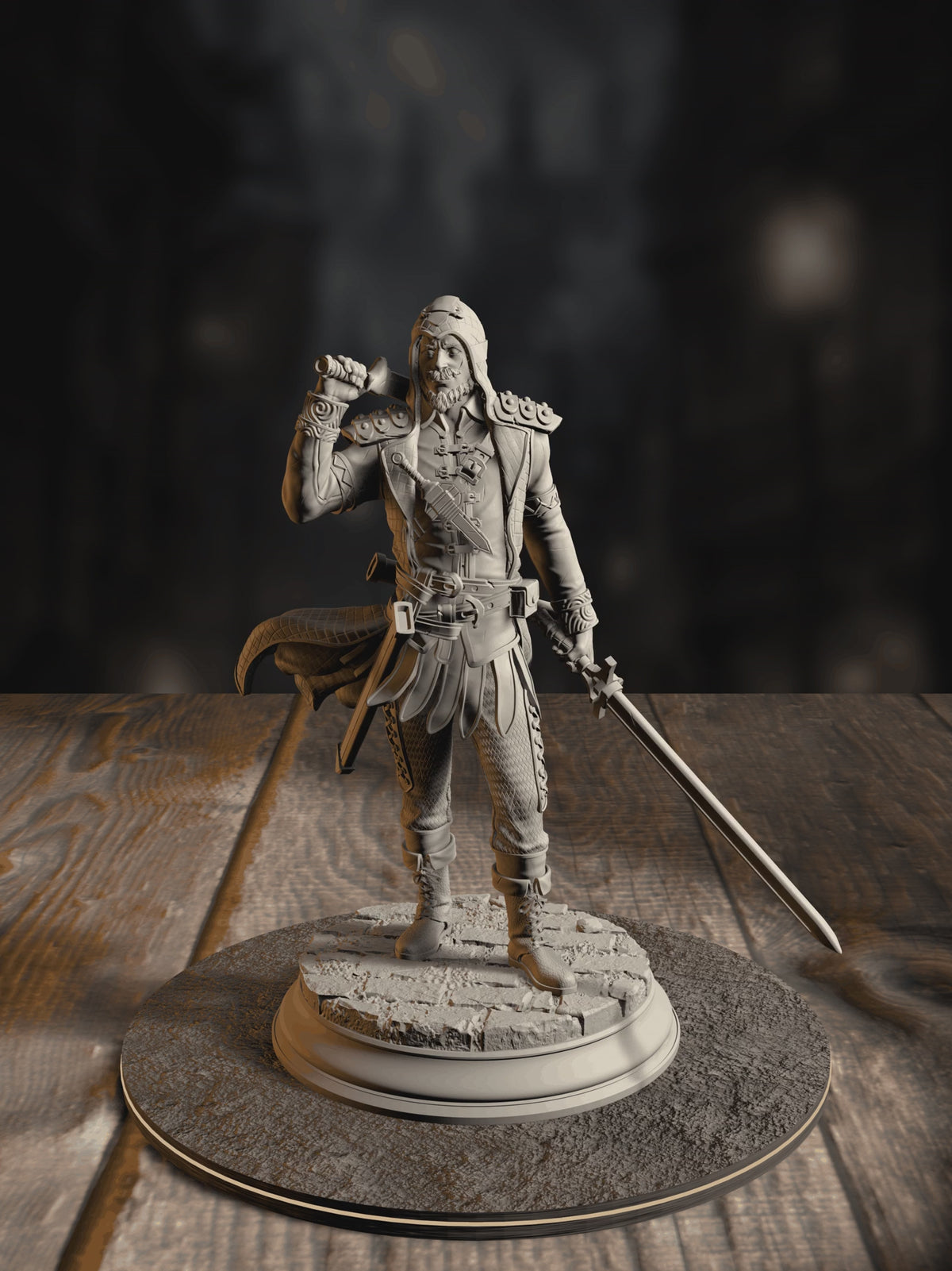 360-degree turnaround view of the Soldiers of the Underkeepers - Mafia Brigands 2 miniature