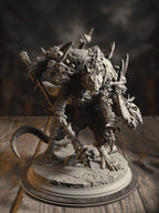 360-degree turnaround view of the Königsratte Rat King miniature