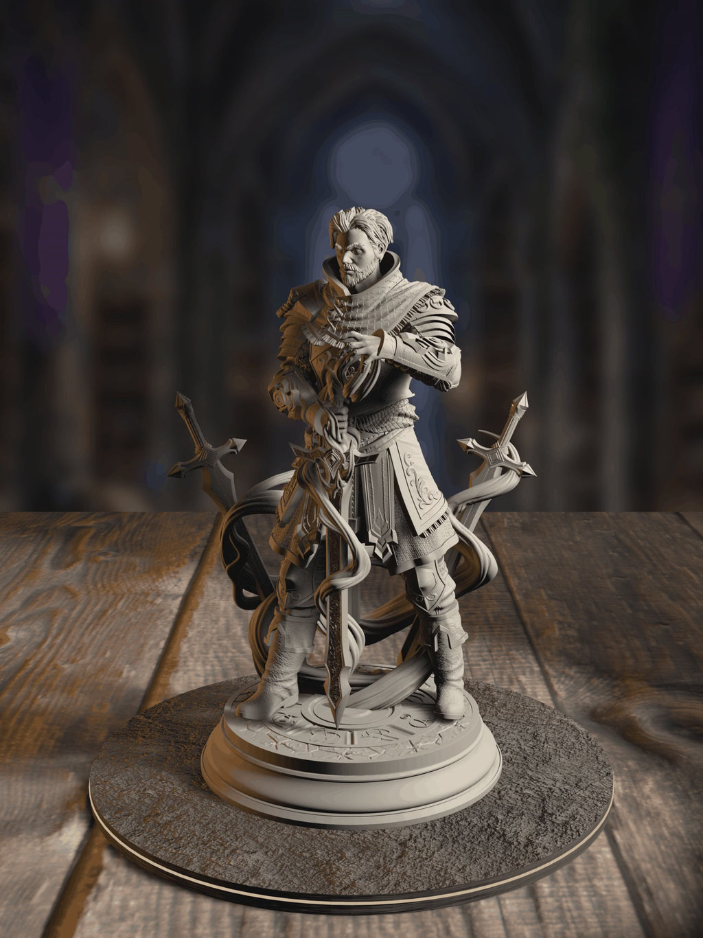 360-degree turnaround view of the Felix Droste - Graduate Battlemage miniature