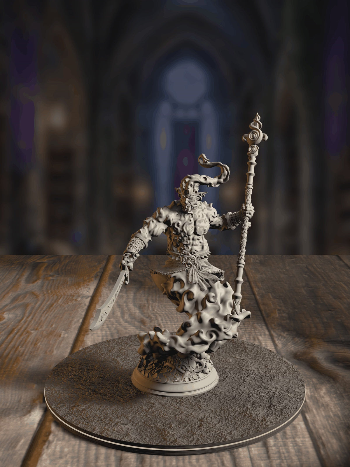 360-degree turnaround view of the Rabasa - Djinni in a Bottle miniature