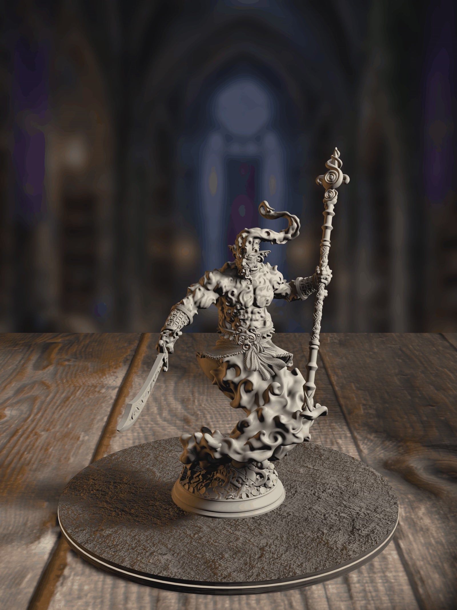 360-degree turnaround view of the Rabasa - Djinni in a Bottle miniature