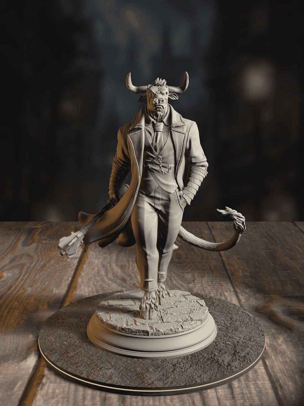 360-degree turnaround view of the Marchese di Houf - Boss of Nova-Rossa miniature