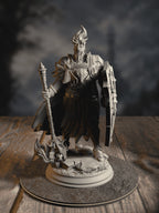 360-degree turntable of Glancalion, Paladin of the First Flame, showcasing full sculpt detail from every angle.