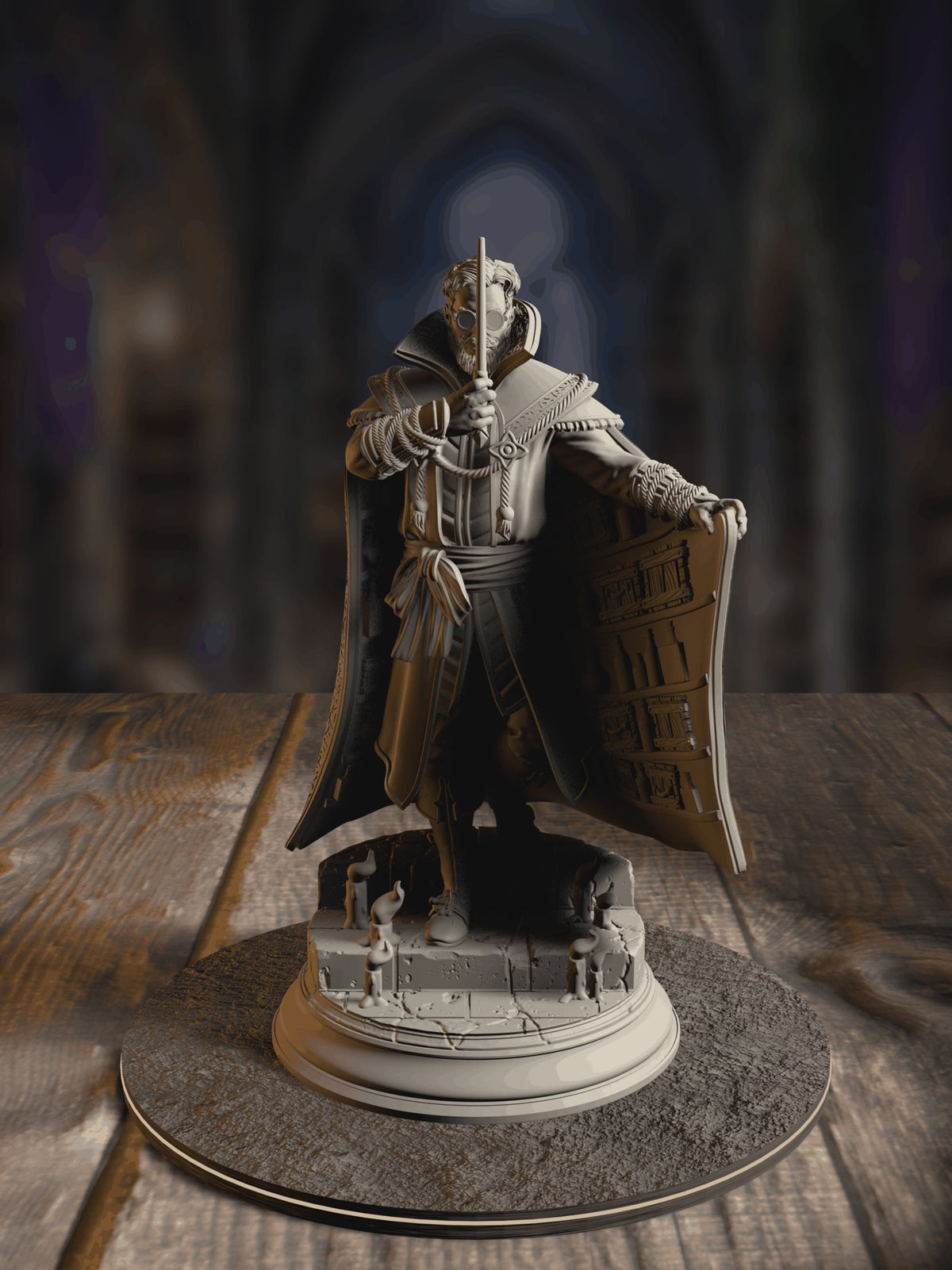 360-degree turnaround view of the Luther Fleck - Professor of Alchemy miniature