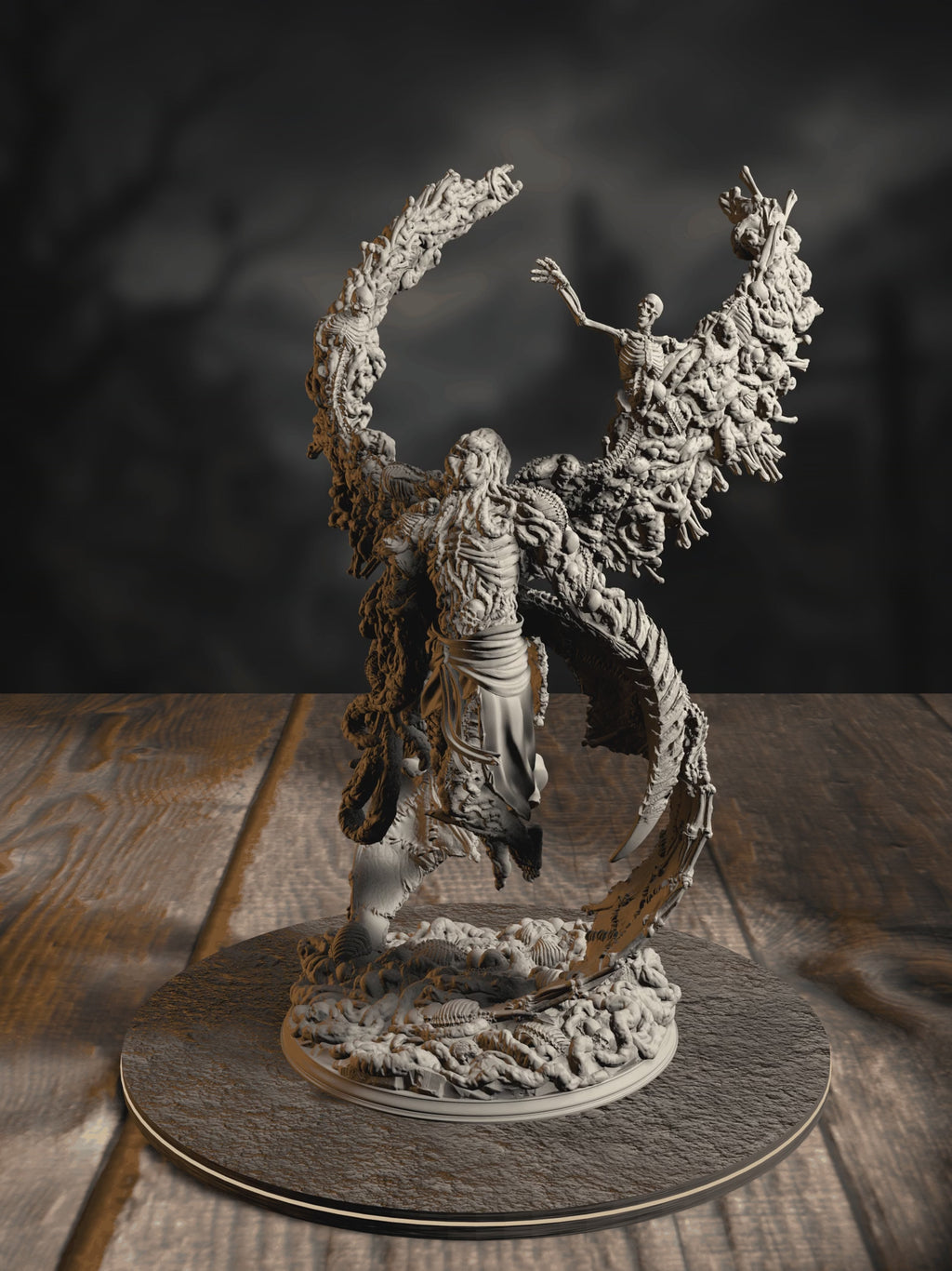 360-degree turntable of The Blight’s Chosen, Blighted Angel, showcasing full sculpt detail from every angle.