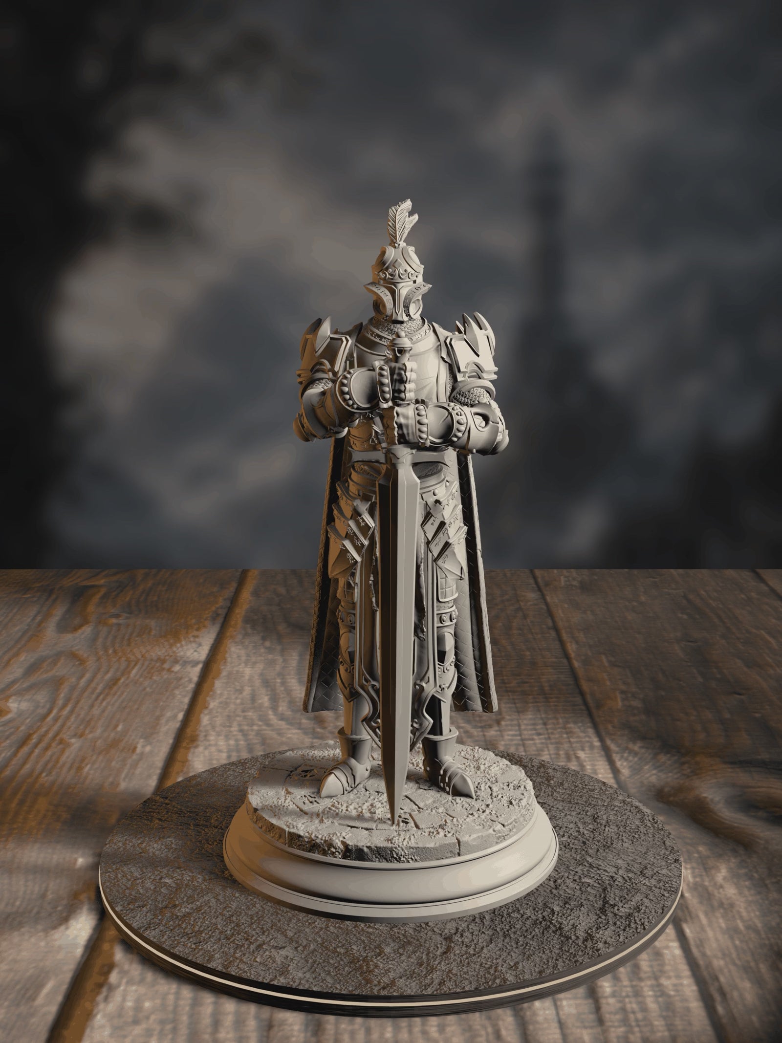 360-degree turntable of Arcane Armour of the Bastion 1, showcasing full sculpt detail from every angle.
